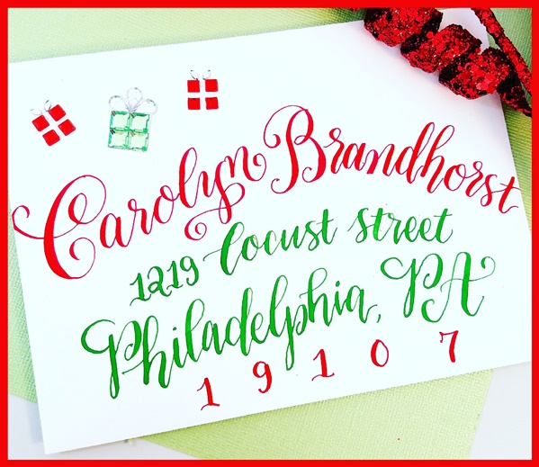 Calligraphy Christmas Cards for Sale