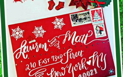 Festive and Fun Christmas Calligraphy Envelope