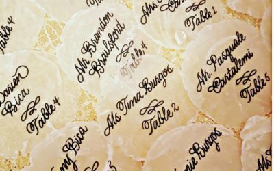 Recent Calligraphy: Place Card Shells