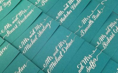 Recent Calligraphy: Spring Place Cards