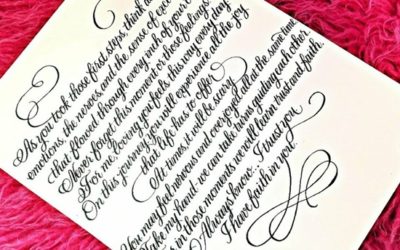 Recent Calligraphy: Custom Calligraphy Letters