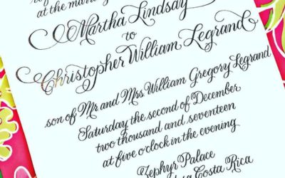 Custom Calligraphy Invitation