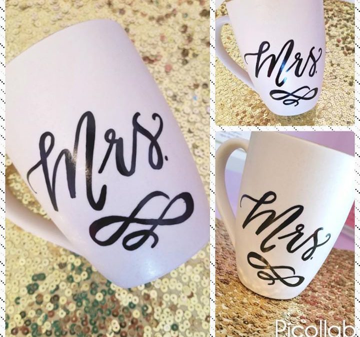 Custom Calligraphy Coffee Mug