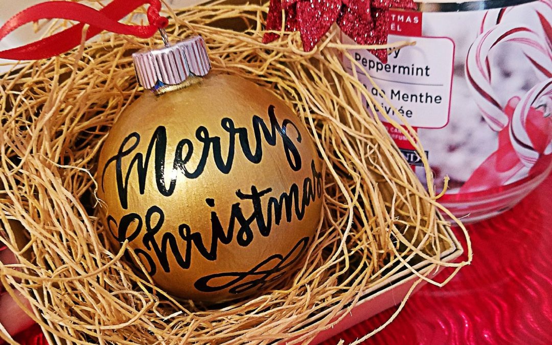 Christmas Calligraphy Ornament Pre-Sale!