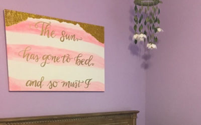 Nursery Calligraphy Canvas