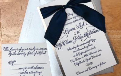 Custom Wedding Invitation Calligraphy