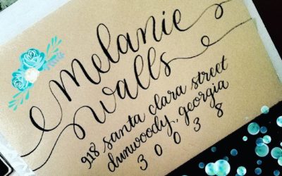 Custom Calligraphy Envelope Font