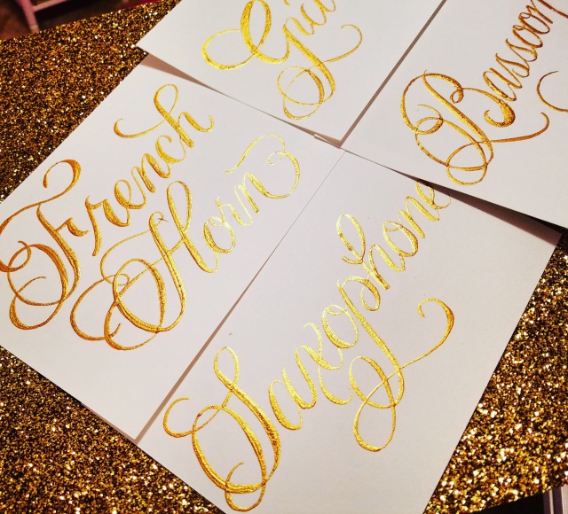 Custom Calligraphy Table Signs