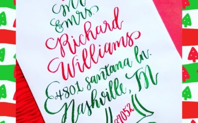 Gorgeous Christmas Calligraphy