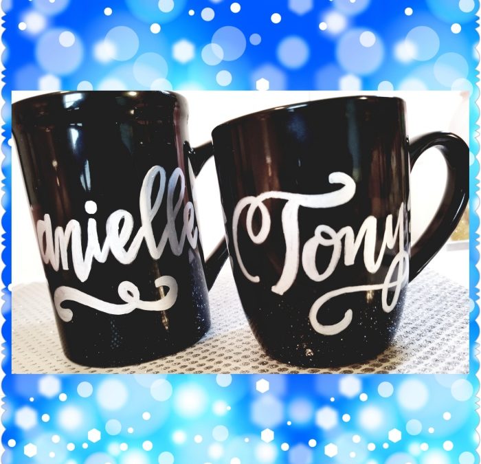 Personalized Calligraphy Coffee Mugs