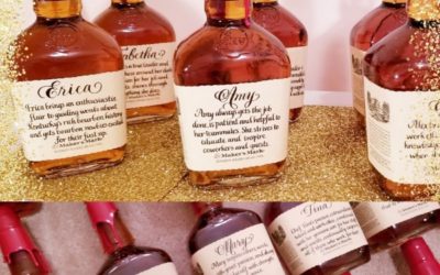 Maker’s Mark Calligraphy Bottles