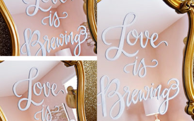 Calligraphy Wedding Mirror