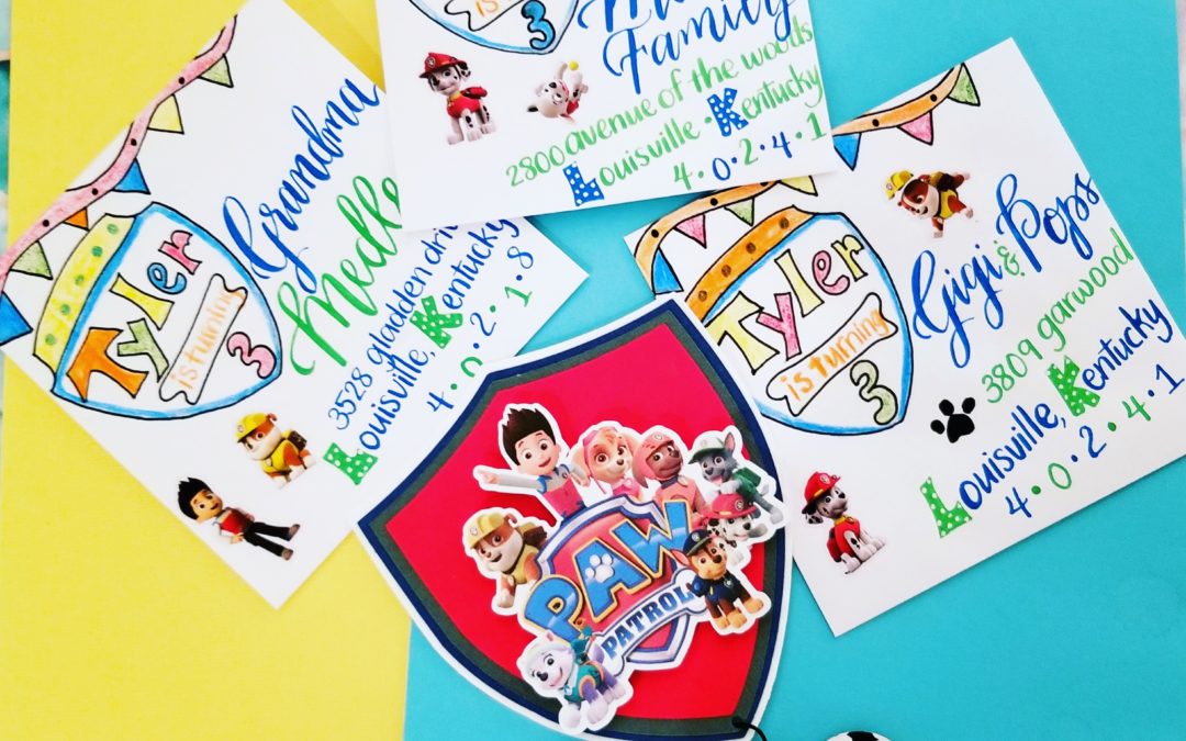 Paw Patrol Birthday  Calligraphy