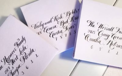 Calligraphy for an 80th Birthday Bash