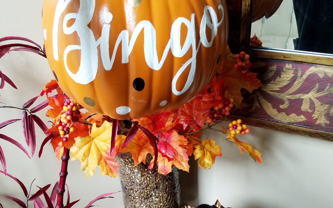 Calligraphy Fall Pumpkins