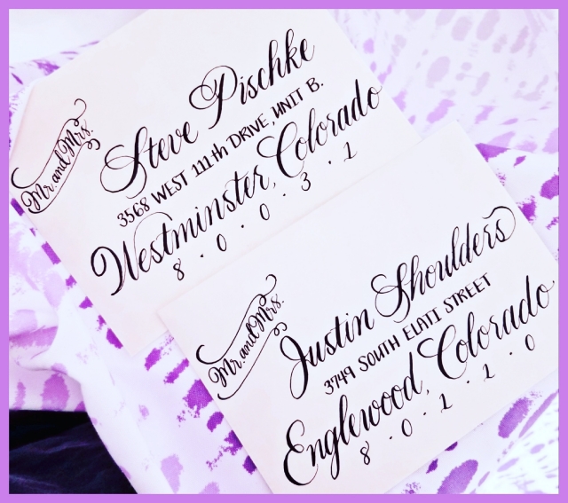 Mix and Match Envelope Calligraphy