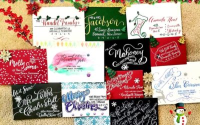 Christmas Calligraphy Envelope Sale