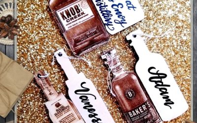 Calligraphy Bourbon-Whiskey Ornaments!