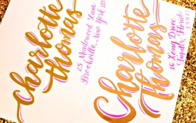 Bar and Bat Mitzvah Calligraphy