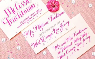 Gorgeous Pink Calligraphy