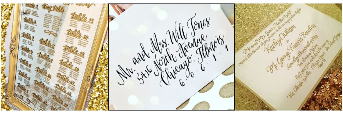 Calligraphy and Lettering Services for Weddings and Events